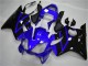 Honda CBR600 F4i Motorrad Verkleidung 2001-2003 - Blau Glanzendes Schwarz