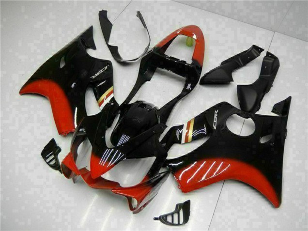 Honda CBR600 F4i Motorrad Verkleidung Kit 2001-2003 - Rot Glanzendes Schwarz