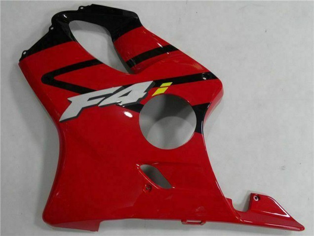 Honda CBR600 F4i Motorrad Verkleidung 2004-2007 - Rot Glanzendes Schwarz