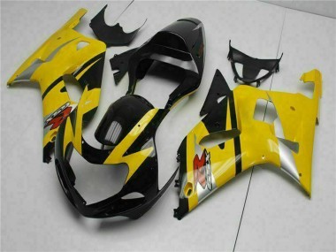 Suzuki GSXR 600/750 Motorrad Verkleidung 2001-2003 - Gelb Schwarz