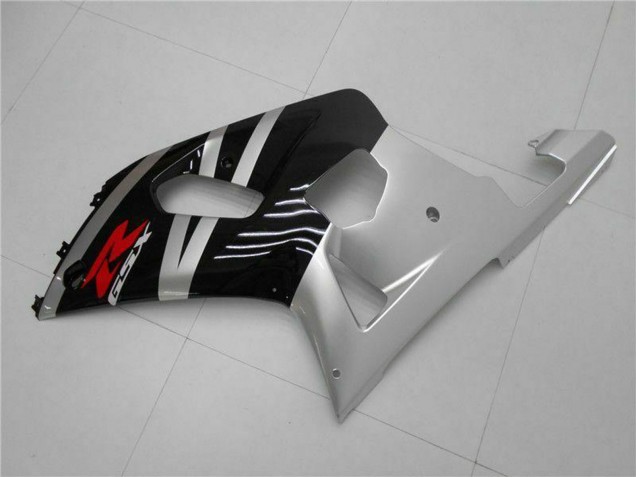 Suzuki GSXR 600/750 Motorrad Verkleidung 2001-2003 - Silber Glanzendes Schwarz Rot