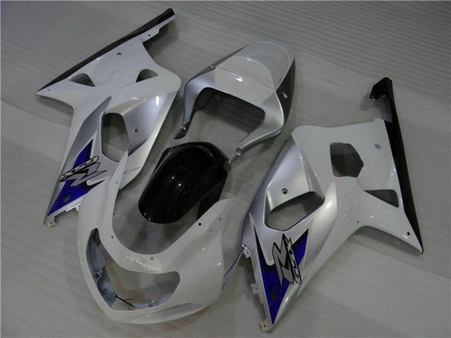 Suzuki GSXR 600/750 Motorrad Verkleidung 2001-2003 - Weiss Silber Blau Schwarz