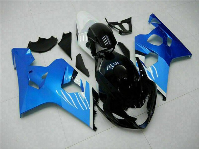 Suzuki GSXR 600/750 Motorrad Verkleidung 2004-2005 - Weiss Blau Schwarz
