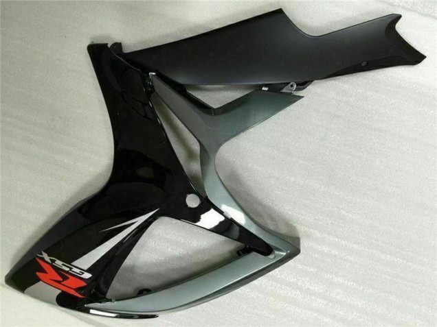 Suzuki GSXR 600/750 Motorrad Verkleidung 2006-2007 - Silber Grau Glanzendes Schwarz Rot