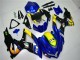 Suzuki GSXR 600/750 Motorrad Verkleidung 2008-2010 - Blau Gelb Hai