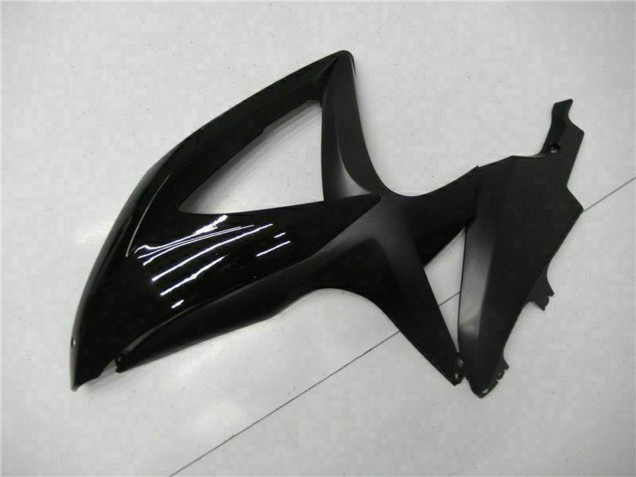 Suzuki GSXR 600/750 Motorrad Verkleidung 2008-2010 - Glanzendes Schwarz Matt Schwarz