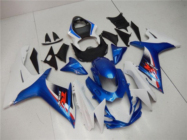 Suzuki GSXR 600/750 Motorrad Verkleidung 2011-2024 - Weiss Blau Schwarz Rot