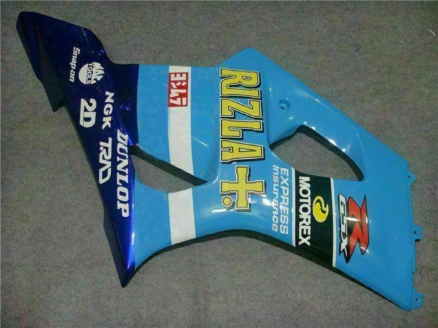 Suzuki GSXR 1000 Motorrad Verkleidung 2003-2004 - Blau Weiss Gelb Rizla