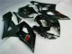 Suzuki GSXR 1000 Motorrad Verkleidung 2005-2006 - Glanzendes Schwarz Matt Schwarz Rot