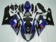 Suzuki GSXR 1000 Motorrad Verkleidung 2005-2006 - Blau Schwarz