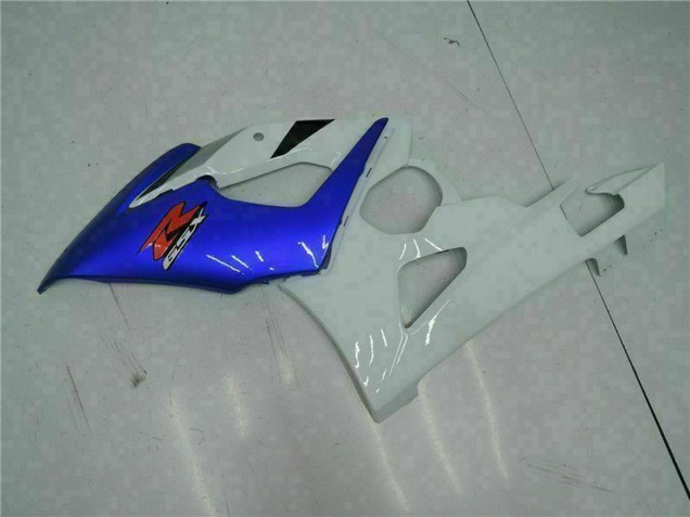 Suzuki GSXR 1000 Motorrad Verkleidung 2005-2006 - Weiss Blau Glanzendes Schwarz