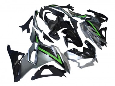 Kawasaki Ninja 500 EX500R Motorrad Verkleidung 2024-2025 - Grau Grun Schwarz