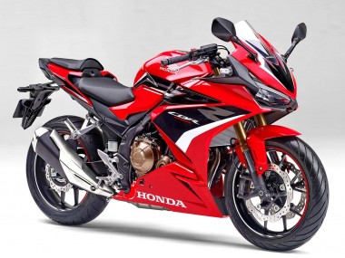 Honda CBR400R Motorrad Verkleidung 2022 - Rot Weiss Glanzendes Schwarz
