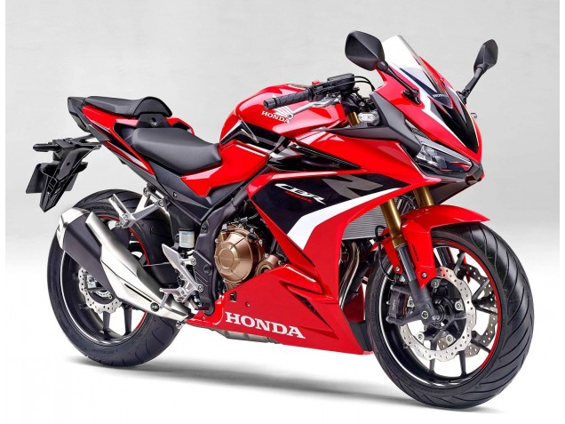 Honda CBR400R Motorrad Verkleidung 2022 - Rot Weiss Glanzendes Schwarz