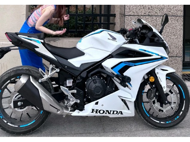 Honda CBR400R Motorrad Verkleidung 2022 - Weiss Blau