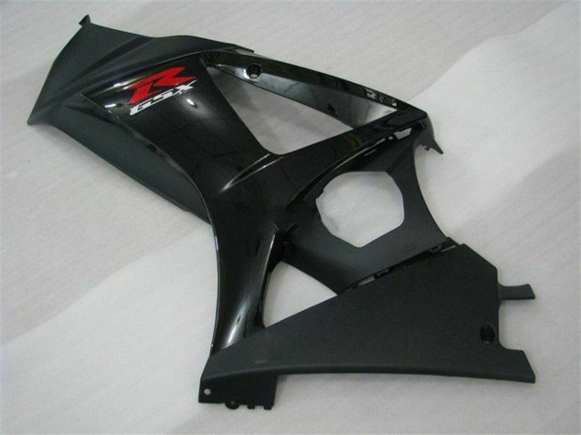 Suzuki GSXR 1000 Motorrad Verkleidung 2007-2008 - Glanzendes Schwarz Matt Schwarz Rot