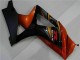 Suzuki GSXR 1000 Motorrad Verkleidung 2007-2008 - Schwarz Orange