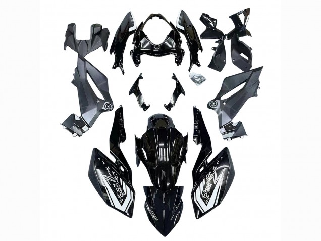 Kawasaki Z400 Motorrad Verkleidung 2018-2024 - Glanzendes Schwarz