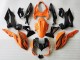 Kawasaki Z400 Motorrad Verkleidung 2018-2024 - Orange Glanzendes Schwarz