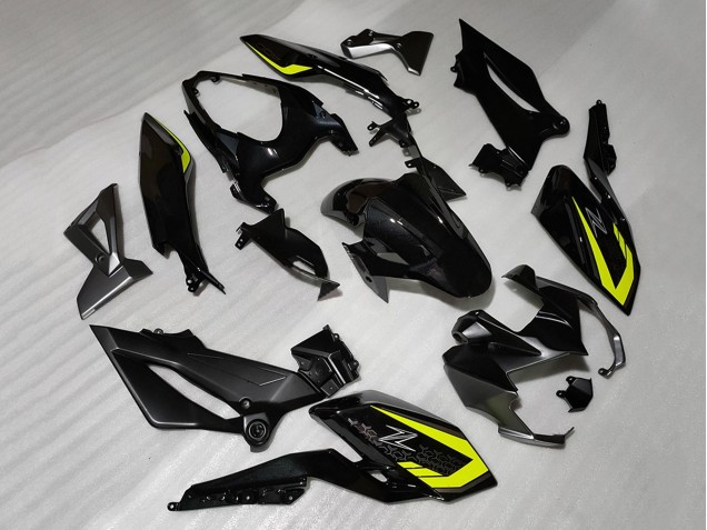 Kawasaki Z400 Motorrad Verkleidung 2018-2024 - Schwarz Gelb