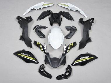 Kawasaki Ninja Z650 Motorrad Verkleidung 2017-2019 - Schwarz Weiss Gelb