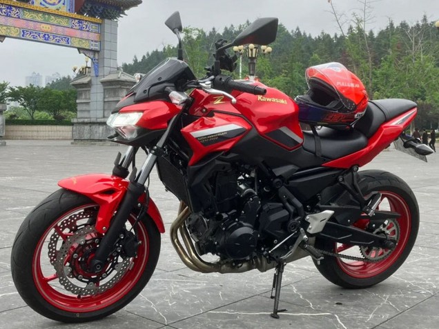 Kawasaki Ninja Z650 Motorrad Verkleidung 2020-2023 - Rot Schwarz