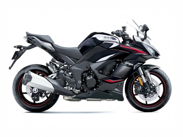 Kawasaki Z1000SX Motorrad Verkleidung 2020-2025 - Schwarz Silber Ninja