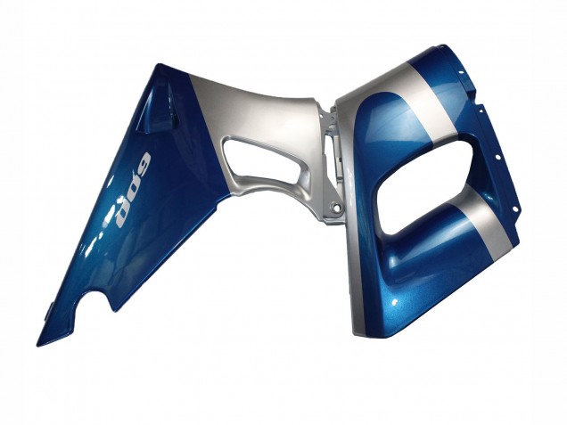 Kawasaki ZZR600 Motorrad Verkleidung 1998-2003 - Blau Silber Schwarz