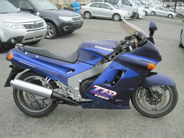 Kawasaki ZZR1100 Motorrad Verkleidung 1990-1992 - Blau Dunkel Blau