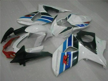 Suzuki GSXR 1000 Komplette Abs Verkleidung 2009-2016 - Weiss Blau Schwarz