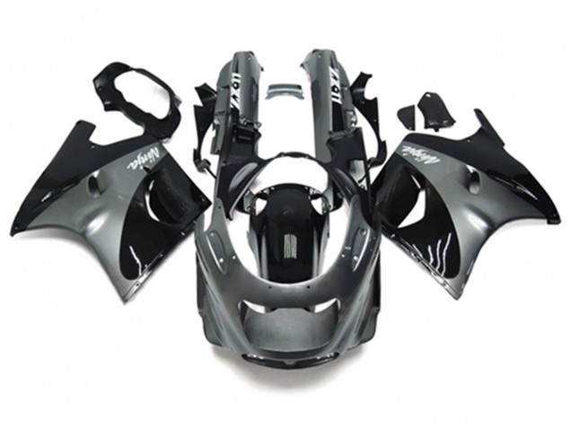 Kawasaki ZZR1100 Motorrad Verkleidung 1993-2003 - Grau Schwarz Ninja