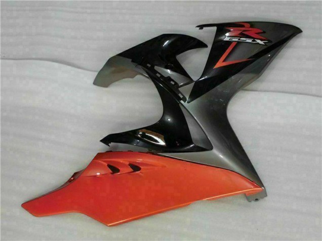 Suzuki GSXR 1000 Motorrad Verkleidung 2009-2016 - Orange Glanzendes Schwarz