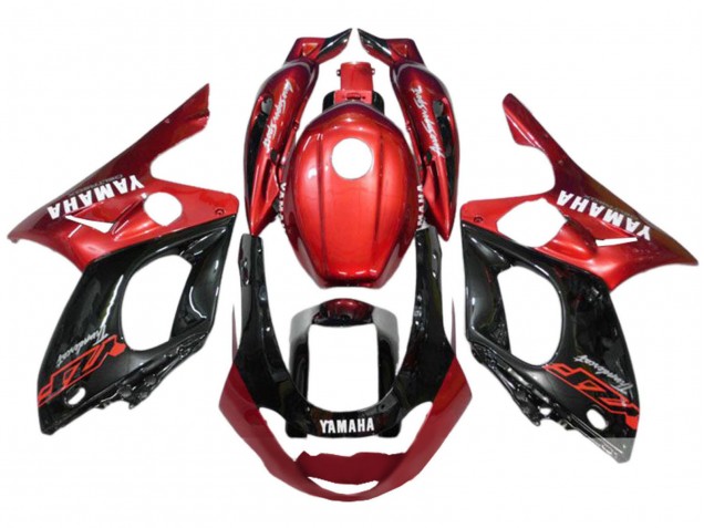 Yamaha YZF600R Thundercat Motorrad Verkleidung 1996-2007 - Rot Schwarz Silber
