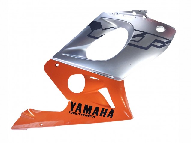 Yamaha YZF600R Thundercat Motorrad Verkleidung 1996-2007 - Orange Grau Glanzendes Schwarz