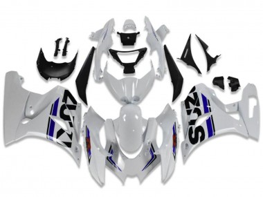 Suzuki GSXR 1000 Motorrad Verkleidung 2017-2024 - Weiss Blau Schwarz
