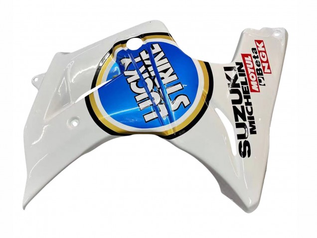 Suzuki SV650 Motorrad Verkleidung 2003-2013 - Weiss Blau Lucky Strike Motul