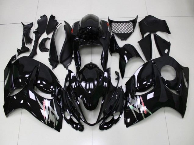 Suzuki GSXR 1300 Hayabusa Motorrad Verkleidung 2008-2020 - Glanzendes Schwarz