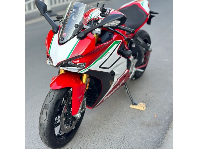 Ducati Supersport 939/939S Motorrad Verkleidung 2017-2022 - Weiss Rot Schwarz Grun