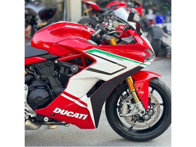 Ducati Supersport 939/939S Motorrad Verkleidung 2017-2022 - Weiss Rot Schwarz Grun