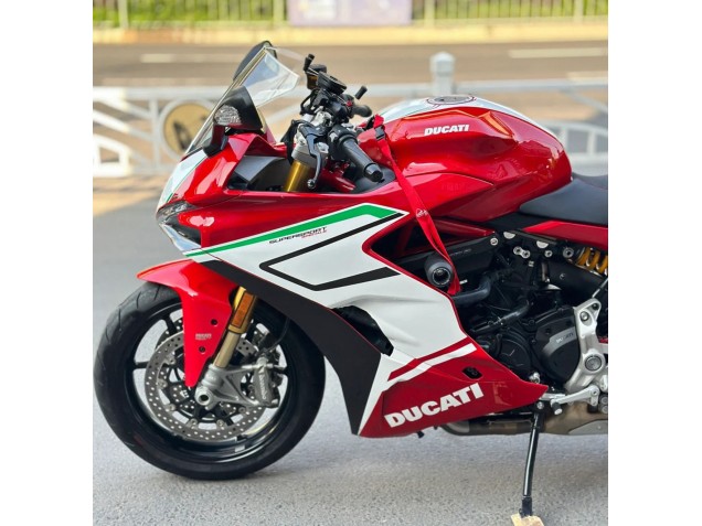 Ducati Supersport 939/939S Motorrad Verkleidung 2017-2022 - Weiss Rot Schwarz Grun