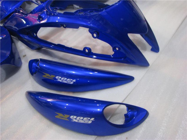 Suzuki GSXR 1300 Hayabusa Motorrad Verkleidung 2008-2020 - Weiss Blau