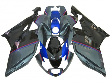 BMW K1200S Motorrad Verkleidung 2005-2010 - Glanzendes Schwarz Grau Blau Rot