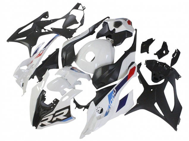 BMW S1000RR Motorrad Verkleidung 2023-2024 - Weiss Blau Rot Matt Schwarz