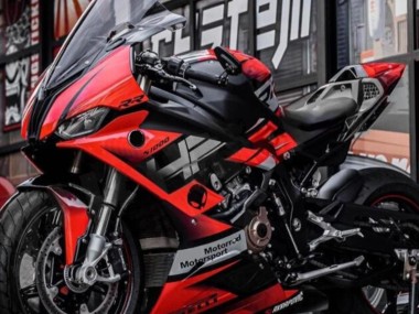 BMW S1000RR Motorrad Verkleidung 2019-2022 - Schwarz Rot Grau