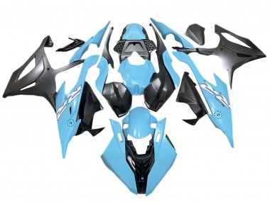 BMW S1000RR Motorrad Verkleidung 2019-2022 - Blau Matt Schwarz Weiss