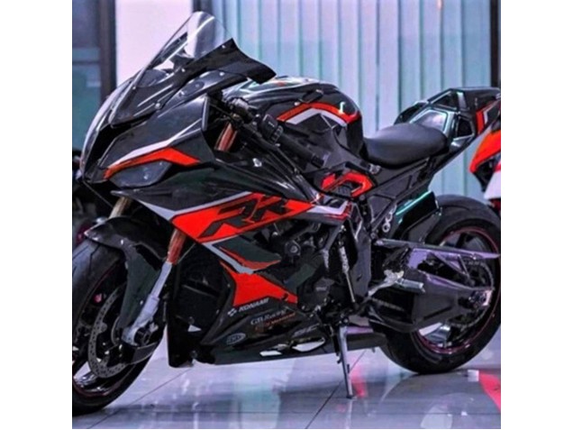 BMW S1000RR Motorrad Verkleidung 2019-2022 - Schwarz Dunkel rot