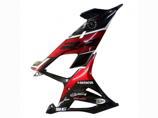 BMW S1000RR Motorrad Verkleidung 2019-2022 - Schwarz Dunkel rot