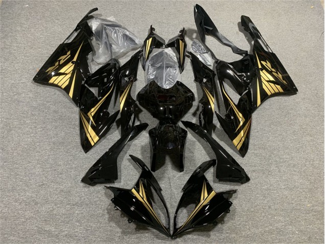 BMW S1000RR Motorrad Verkleidung 2017-2018 - Gold Glanzendes Schwarz