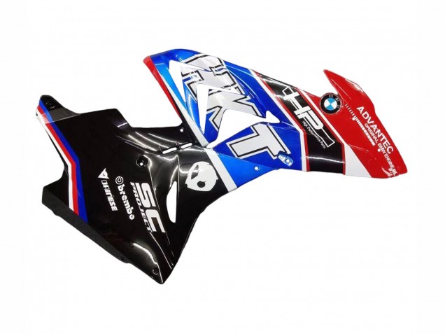 BMW S1000RR Motorrad Verkleidungen Kit 2017-2018 - Weiss Blau Rot Glanzendes Schwarz
