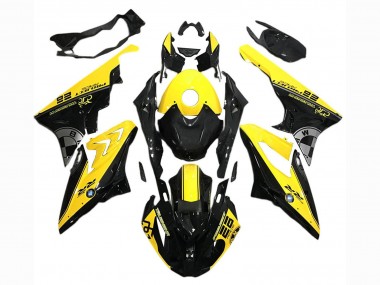 BMW S1000RR Motorrad Verkleidung 2017-2018 - Gelb Schwarz